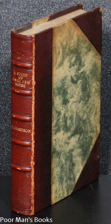 Image for A STUDY OF ENGLISH RHYME (1909) A STUDY OF ENGLISH RHYME (1909)