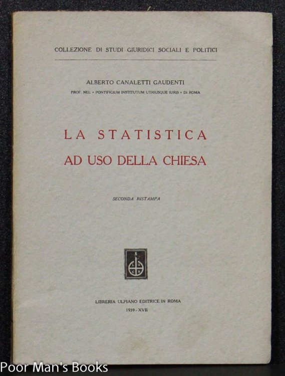 Image for LA STATISTICA AD USO DELLA CHIESA LA STATISTICA AD USO DELLA CHIESA