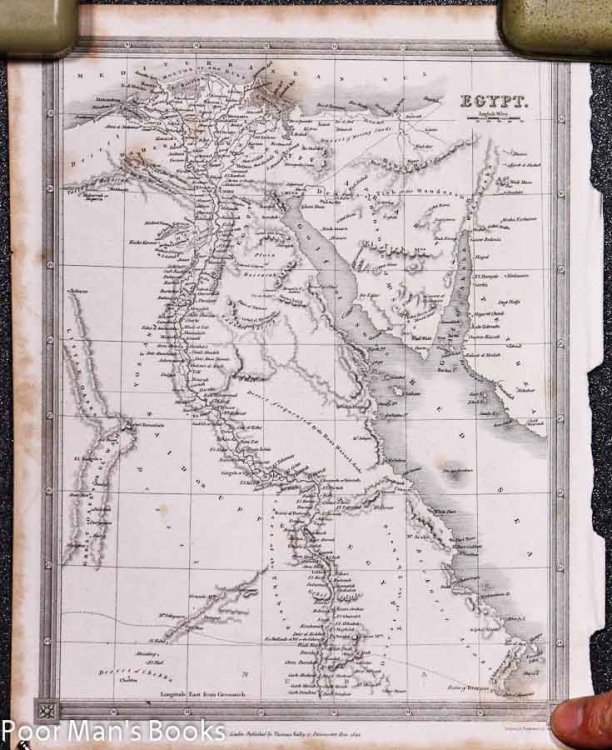 10.5 X 8.5IN MAP OF EGYPT 1841 [Lbc]