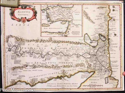 COLOR MAP AEGYPTUS ANTIQUA. [C. LATE 1600 S 1700 S 15 X 20.5] [LBC]