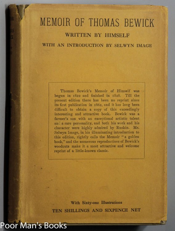Image for MEMOIR OF THOMAS BEWICK WRITTEN BY HIMSELF 1822 - 1828 MEMOIR OF THOMAS BEWICK WRITTEN BY HIMSELF 1822 - 1828