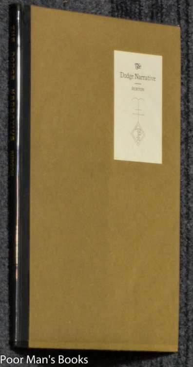 NARRATIVE OF MR JOHN DODGE DURING HIS CAPTIVITY AT DETROIT WITH AN INTRODUCTORY NOTE BY CLARENCE MONROE BURTON.