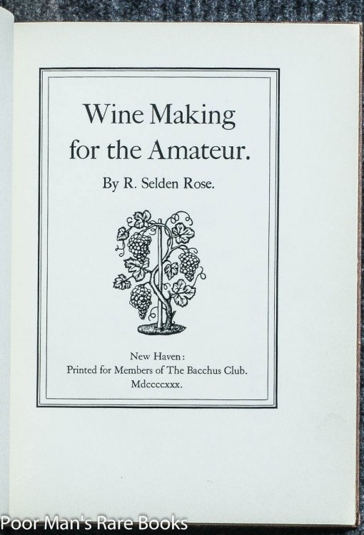 Image for WINE MAKING FOR THE AMATEUR WINE MAKING FOR THE AMATEUR