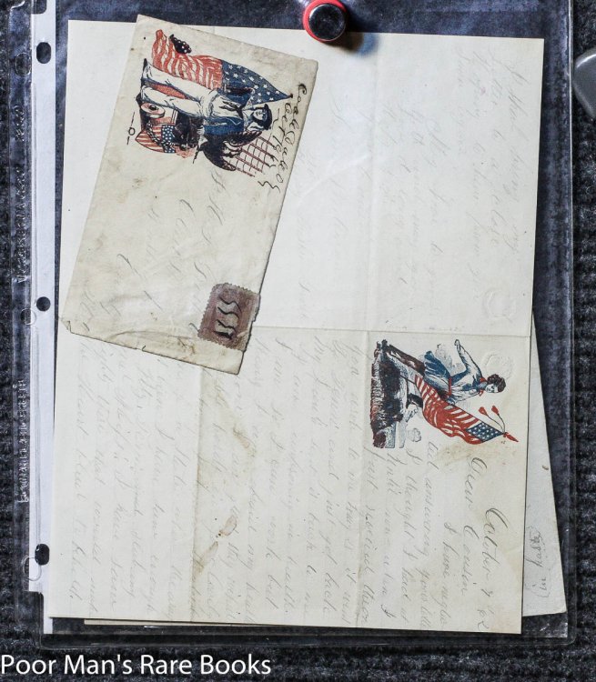 Image for CIVIL WAR 3 UNION SOLDIER'S LETTERS 1862-1864 PATRIOTIC STATIONARY CIVIL WAR 3 UNION SOLDIER'S LETTERS 1862-1864 PATRIOTIC STATIONARY