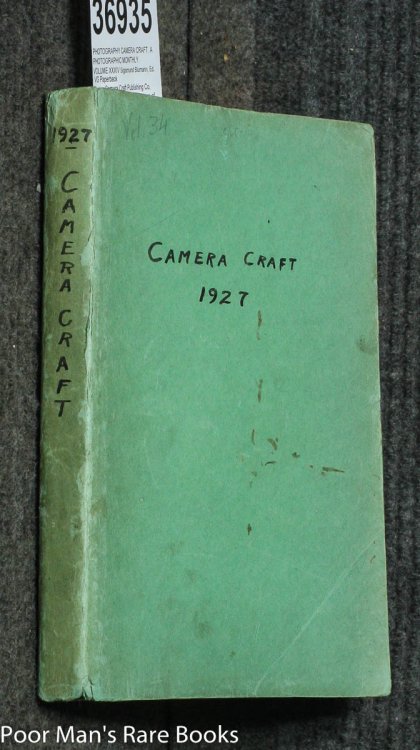 Image for CAMERA CRAFT. A PHOTOGRAPHIC MONTHLY. VOLUME XXXIV 1927 CAMERA CRAFT. A PHOTOGRAPHIC MONTHLY. VOLUME XXXIV 1927