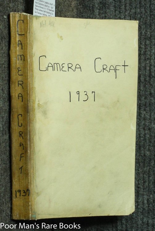 Image for CAMERA CRAFT. A PHOTOGRAPHIC MONTHLY. 1937 CAMERA CRAFT. A PHOTOGRAPHIC MONTHLY. 1937