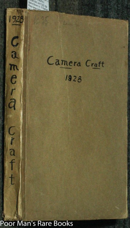 Image for CAMERA CRAFT. A PHOTOGRAPHIC MONTHLY. VOLUME XXXV JAN TO DEC 1928 CAMERA CRAFT. A PHOTOGRAPHIC MONTHLY. VOLUME XXXV JAN TO DEC 1928