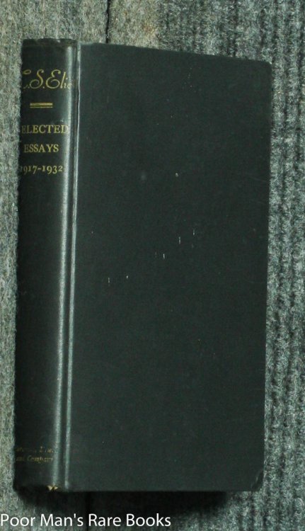 Image for SELECTED ESSAYS OF T.S. ELIOT (NEW EDITION) SELECTED ESSAYS OF T.S. ELIOT (NEW EDITION)