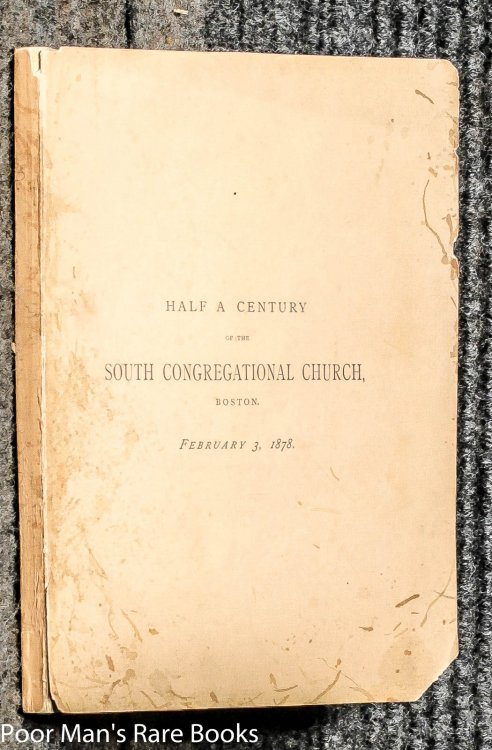 Image for Memorials Of The History For Half A Century Of The South Congregational Church Boston Memorials Of The History For Half A Century Of The South Congregational Church Boston