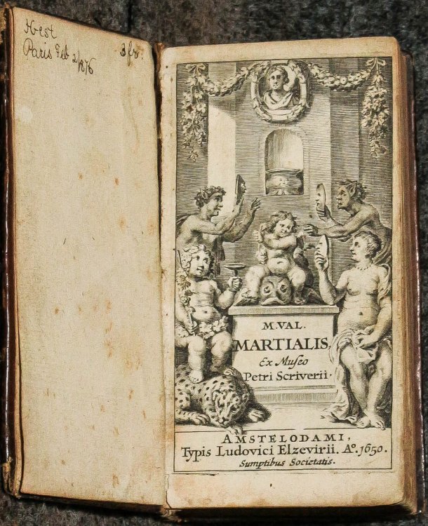 Image for M. Val. Martialis Ex Mufeo Petri Scriveri. M. Val. Martialis Ex Mufeo Petri Scriveri.