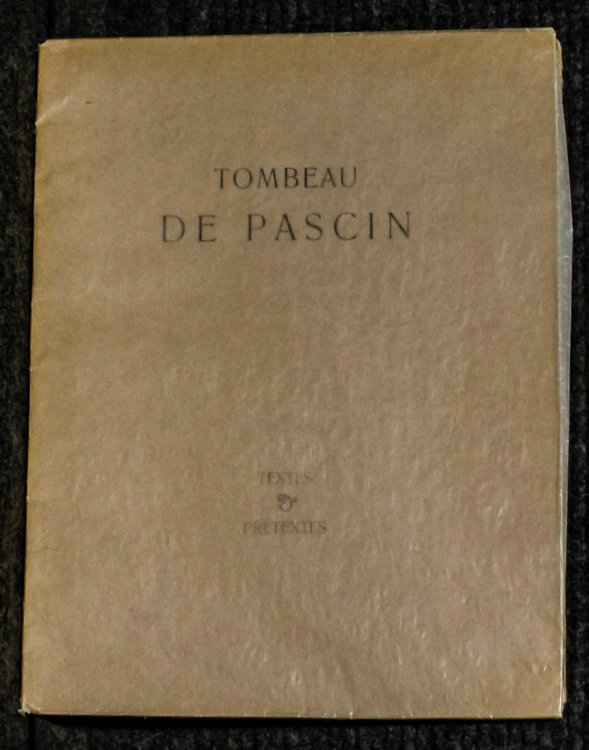Image for Tombeau De Pascin Tombeau De Pascin