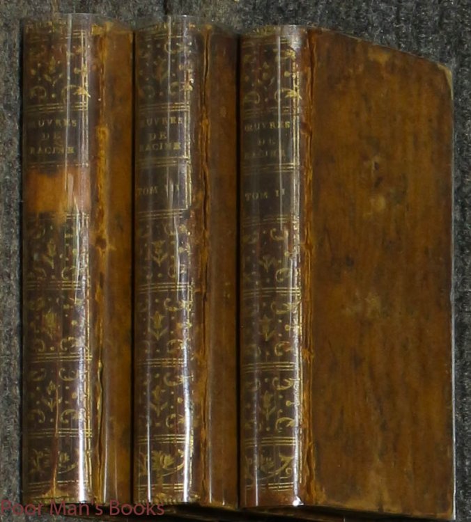 Image for Oeuvres De J. Racine, Vols 1779 Vols 1-3 Complete Oeuvres De J. Racine, Vols 1779 Vols 1-3 Complete