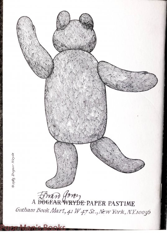 Image for E. D. Ward. A Mercurial Bear. A Dogear Wryde Paper Pastime.signed As Dogear Wryde 1983 E. D. Ward. A Mercurial Bear. A Dogear Wryde Paper Pastime.signed As Dogear Wryde 1983