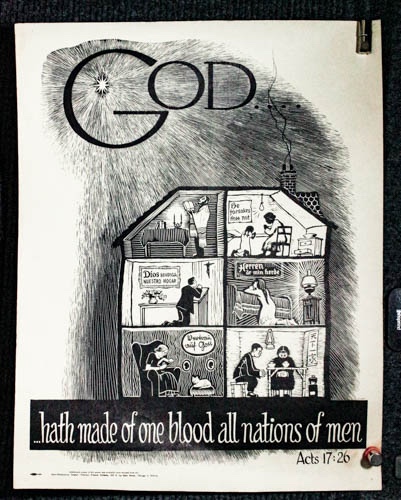 Image for God Hath Made Of One Blood All Nations Of Men Anti-defamation League Poster 17 X 21 God Hath Made Of One Blood All Nations Of Men Anti-defamation League Poster 17 X 21