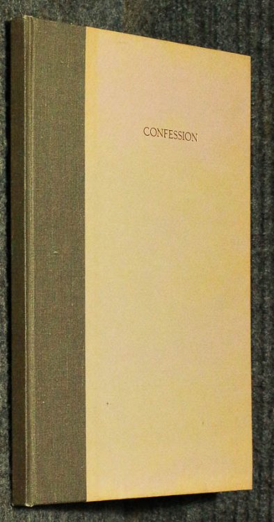 Confession. [one Of 25 Signed Numbered Copies]