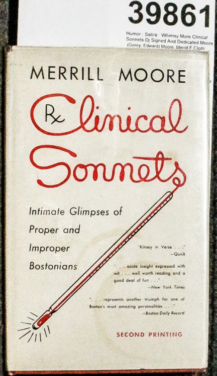Image for Clinical Sonnets Dj Signed And Dedicated Moore Clinical Sonnets Dj Signed And Dedicated Moore
