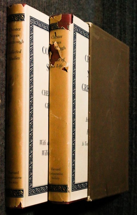 Image for Collected Studies By Chester Noyes Greenough. Chester Noyes Greenough An Account Of His Life As Teacher, Dean, Master & Scholar. Two Volume Boxed Set Signed Collected Studies By Chester Noyes Greenough. Chester Noyes Greenough An Account Of His Life As Teacher, Dean, Master & Scholar. Two Volume Boxed Set Signed