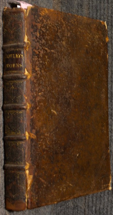 Image for Cowley, Abraham. The Works 1688 Cowley, Abraham. The Works 1688