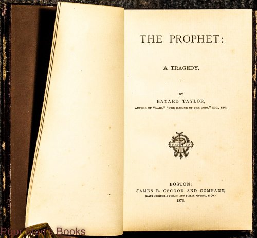 Image for The Prophet: A Tragedy The Prophet: A Tragedy
