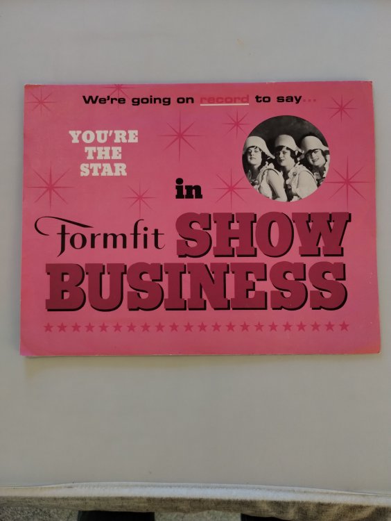 Formfit In Show Business (Formfit Lingerie Sales Brochure and 33-1/3 RPM Record )