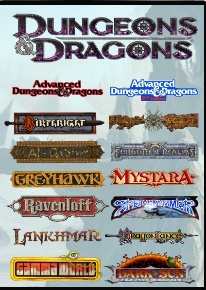 TSR Dungeons and Dragons Complete Old School Books. Original edition, with AD&D 1 & 2E Volume 2 on USB
