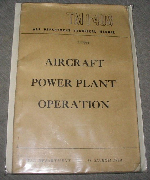 Image for Aircraft Power Plant Operation Tm 1-408 Aircraft Power Plant Operation Tm 1-408