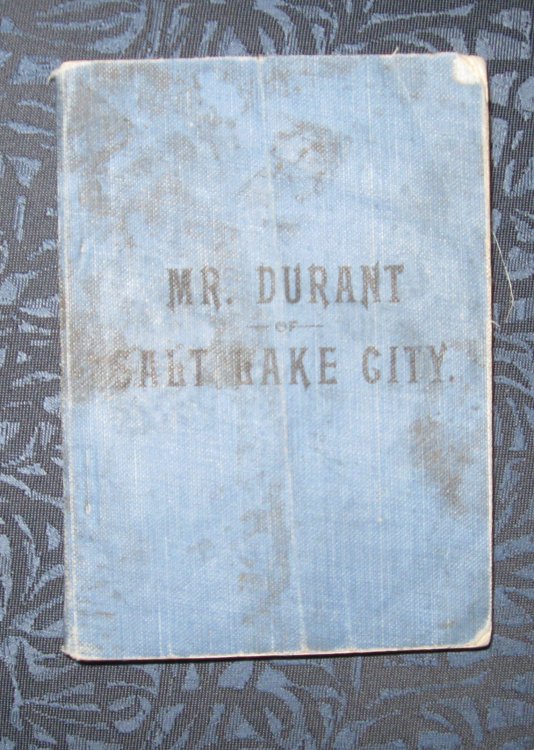 Image for MR. DURANT OF SALT LAKE CITY - That Mormon MR. DURANT OF SALT LAKE CITY - That Mormon