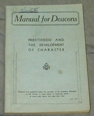 Image for MANUAL FOR DEACONS MANUAL FOR DEACONS