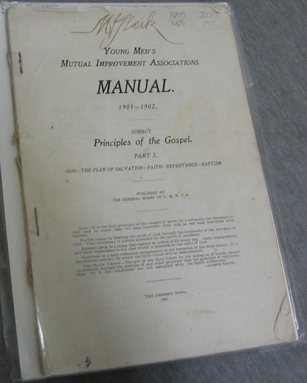 Image for Young Mens Mutual Improvement Associations Manual Young Mens Mutual Improvement Associations Manual