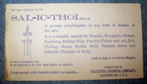 Sal-Ic-Thol Ink Blotter