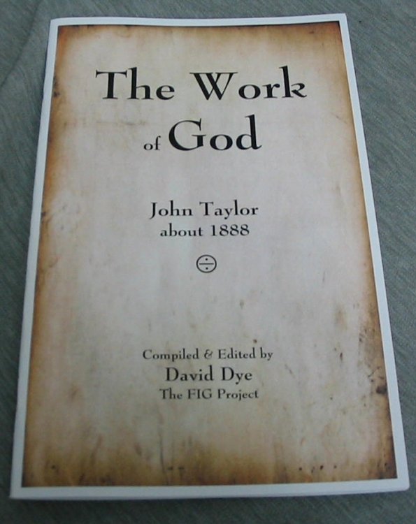 Image for The Work of God - John Taylor, about 1888 The Work of God - John Taylor, about 1888