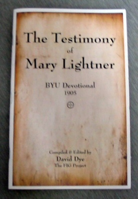 Image for The Testimony of Mary Lightner - BYU Devotional 1905 The Testimony of Mary Lightner - BYU Devotional 1905