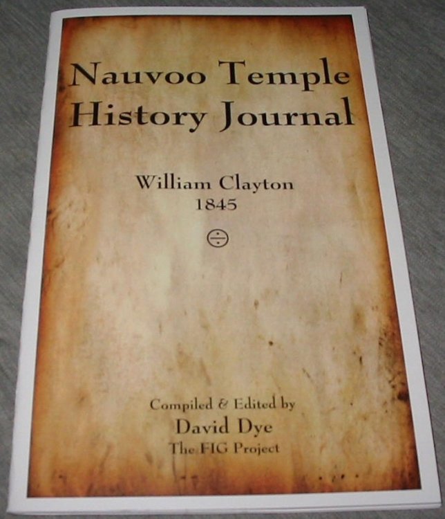 Nauvoo Temple History Journal - William Clayton 1845
