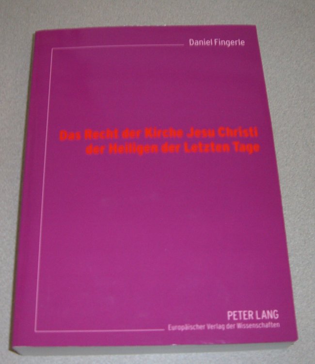 Das Recht der Kirche Jesu Christi der Heiligen der Letzten Tage