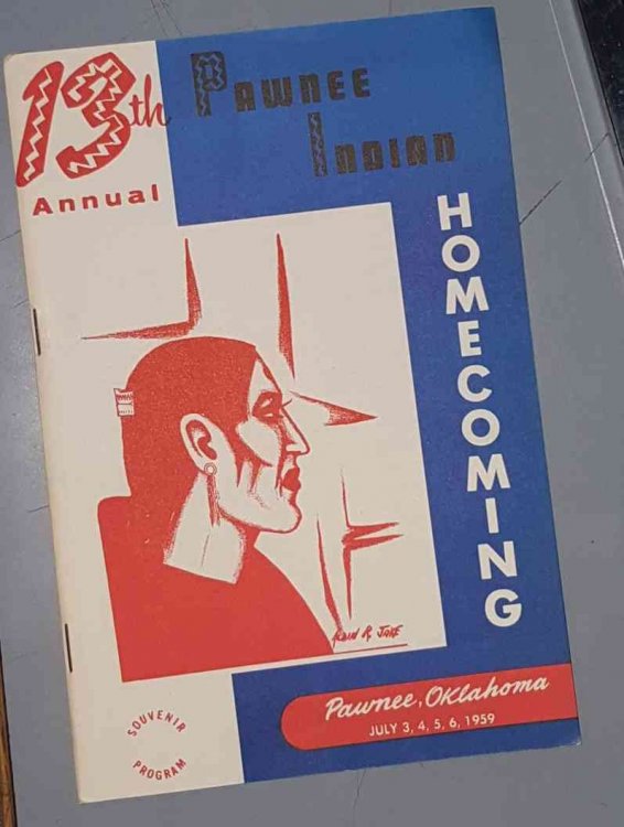 13th Annual Pawnee Indian Homecoming, Souvenir Program, Pawnee Oklahoma July 3,4,5,6, 1959