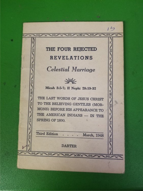 Image for The Four Rejected Revelations; Celestial Marriage The Four Rejected Revelations; Celestial Marriage