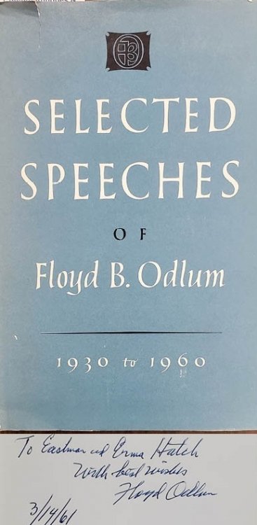 Image for Selected Speeches of Floyd B. Odlum, 1930 To 1960 Selected Speeches of Floyd B. Odlum, 1930 To 1960