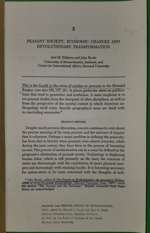 Image for Peasant Society: Economic Changes and Revolutionary Transformation Peasant Society: Economic Changes and Revolutionary Transformation