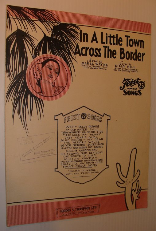 Image for In a Little Town Across the Border - Sheet Music with Ukulele Chords In a Little Town Across the Border - Sheet Music with Ukulele Chords