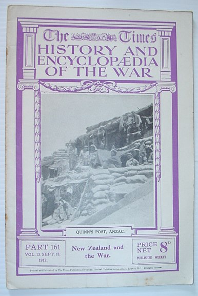 Image for The Times History and Encyclopaedia of the War - Part 161, September (Sept.) 18, 1917 The Times History and Encyclopaedia of the War - Part 161, September (Sept.) 18, 1917
