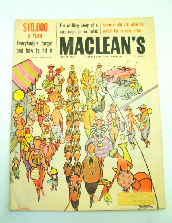 Image for Maclean's - Canada's National Magazine, July 16, 1960: Kidney Transplant Between Twins Maclean's - Canada's National Magazine, July 16, 1960: Kidney Transplant Between Twins