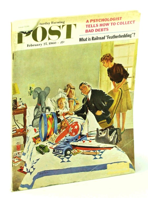 The Saturday Evening Post, February [Feb.] 27, 1960, Volume 232, Number 35 - Norman Rockwell's Adventures as an Illustrator (Part 3) / Palm Springs / X-15 Test Pilot