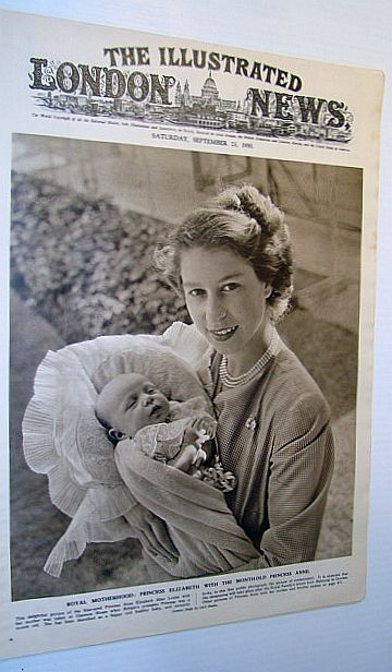 Image for The Illustrated London News, September 23 1950 - Gorgeous Cover Photo of Princess Elizabeth with Month-old Princess Anne / Korean War Coverage The Illustrated London News, September 23 1950 - Gorgeous Cover Photo of Princess Elizabeth with Month-old Princess Anne / Korean War Coverage