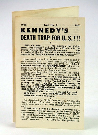 Image for Kennedy's (JFK's) Death Trap for U.S. (United States): Tract No. 8 (Eight) - 1962 Kennedy's (JFK's) Death Trap for U.S. (United States): Tract No. 8 (Eight) - 1962