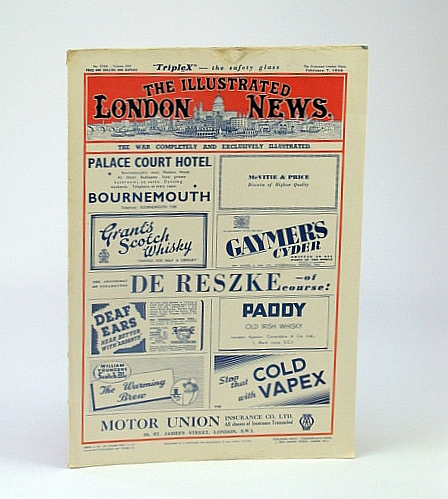 Image for The Illustrated London News (ILN), Saturday, February (Feb.) 7, 1942 - Cover Photo of U.S. Soldier Newly Arrived in Great Britain / The Caproni-Campini Jet-Powered Aeroplane The Illustrated London News (ILN), Saturday, February (Feb.) 7, 1942 - Cover Photo of U.S. Soldier Newly Arrived in Great Britain / The Caproni-Campini Jet-Powered Aeroplane
