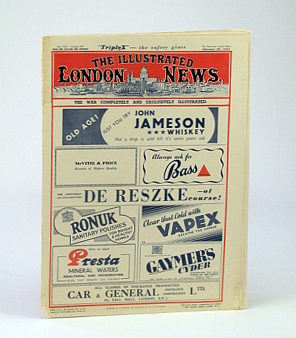 Image for The Illustrated London News (ILN), Saturday, February (Feb.) 28, 1942 - Winston Churchill Centrefold Photo-Portrait The Illustrated London News (ILN), Saturday, February (Feb.) 28, 1942 - Winston Churchill Centrefold Photo-Portrait