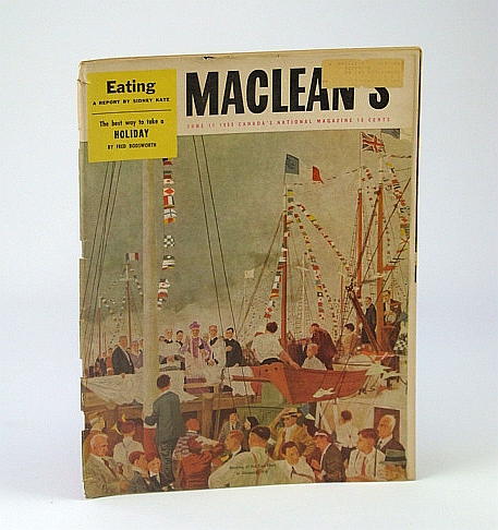 Image for Maclean's, Canada's National Magazine, June 11, 1955 - Alys Robi / Osmond Kendall and His Electronic Music / World's First Dog Psychiatrist Maclean's, Canada's National Magazine, June 11, 1955 - Alys Robi / Osmond Kendall and His Electronic Music / World's First Dog Psychiatrist