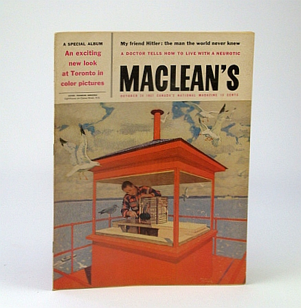 Image for Maclean's, Canada's National Magazine, October (Oct.) 26, 1957 - Hockey's Ted Lindsay / Bill (William) Shatner's Hollywood Adventures / What I Remember of Hitler Maclean's, Canada's National Magazine, October (Oct.) 26, 1957 - Hockey's Ted Lindsay / Bill (William) Shatner's Hollywood Adventures / What I Remember of Hitler