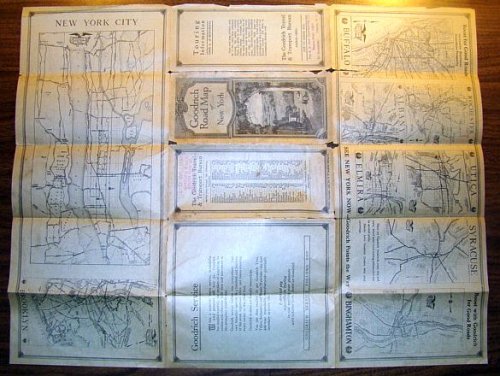 Image for (1920) Goodrich Road Map of New York (State) (1920) Goodrich Road Map of New York (State)