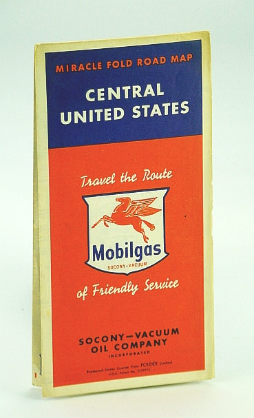 Image for Mobilgas Miracle Fold Road Map of the Central United States Mobilgas Miracle Fold Road Map of the Central United States